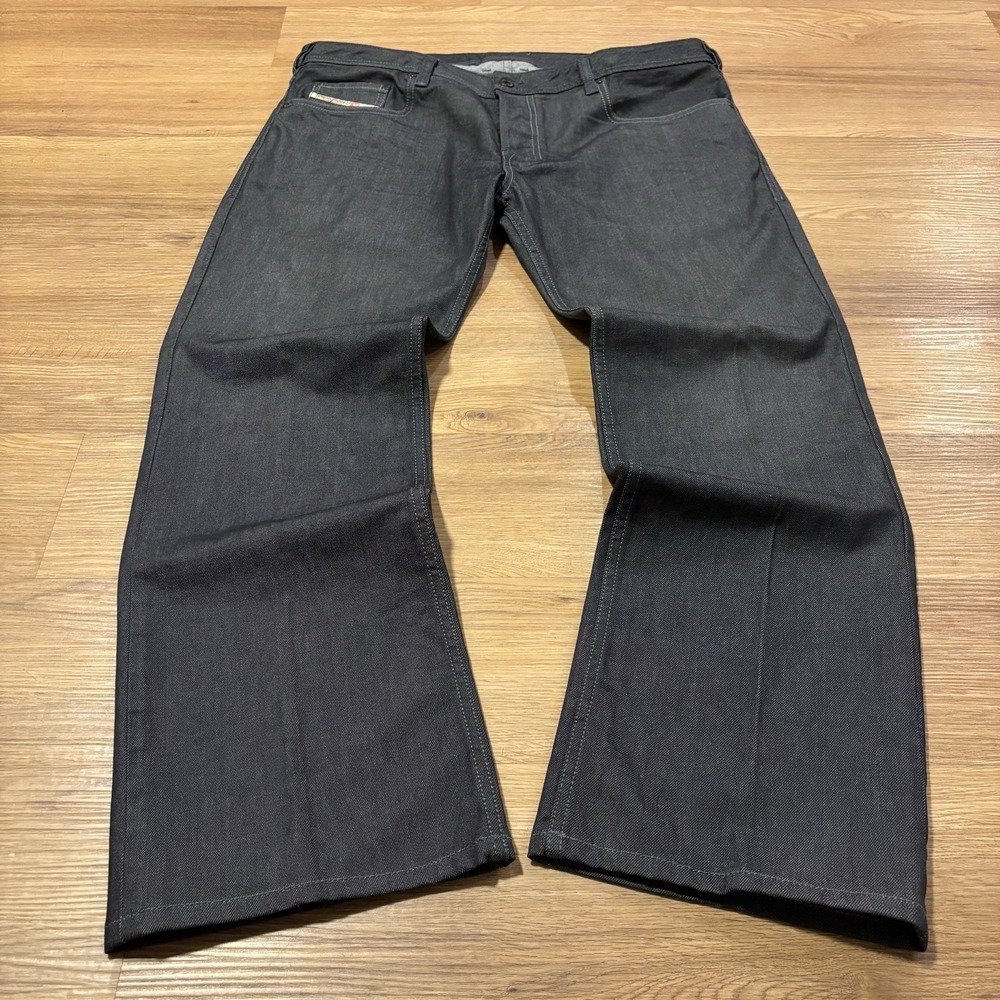 EUC Diesel Zatiny Regular Bootcut Jeans Mens 36x30 Dark Indigo Wash 0088Z Y2K